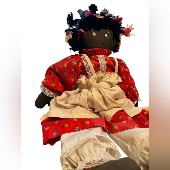 Vintage handcrafted African American Rag Doll - Picture 2 of 4